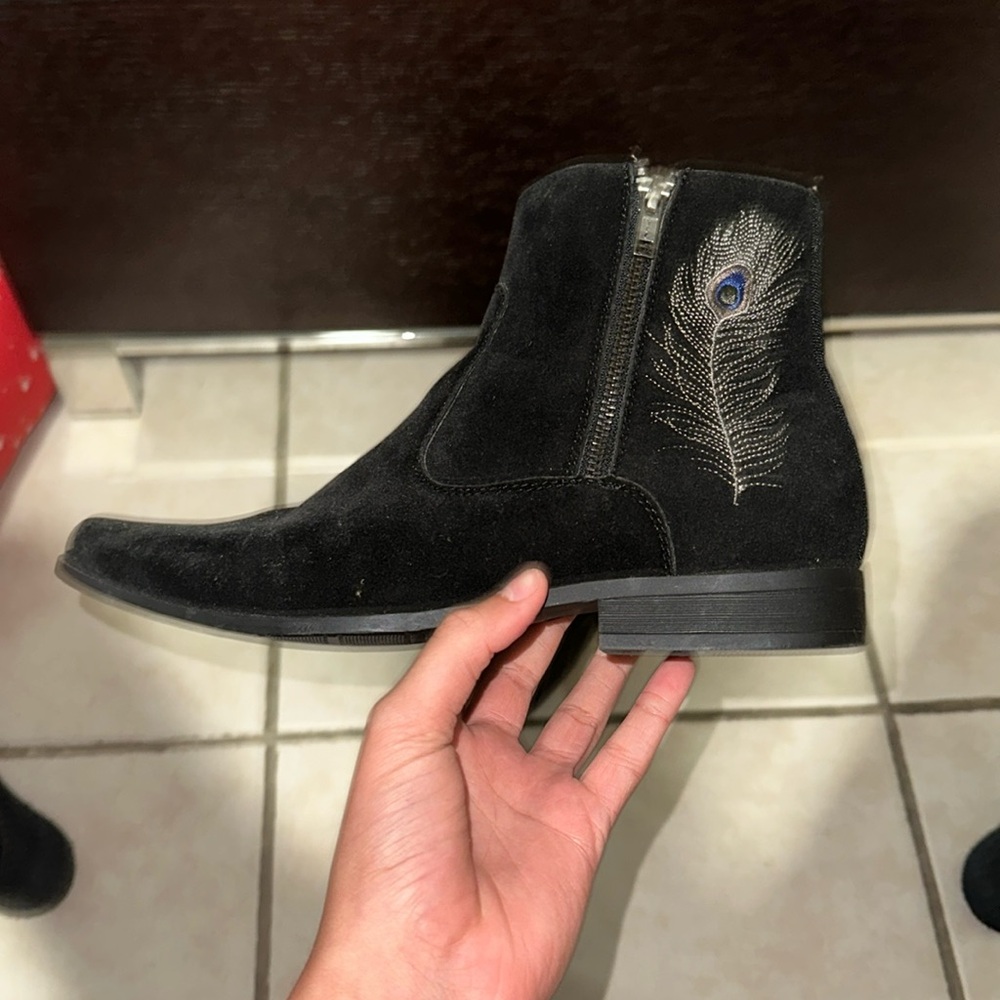 black boots